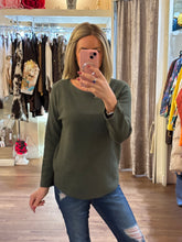 Load image into Gallery viewer, Long Sleeve Knit Olive Green