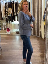 Load image into Gallery viewer, Long Sleeve Knit Soft Blue