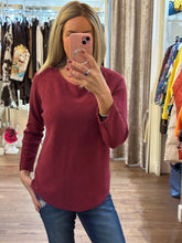 Load image into Gallery viewer, Long Sleeve Knit Wine