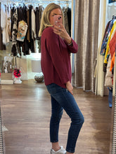 Load image into Gallery viewer, Long Sleeve Knit Wine