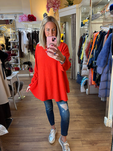 Swing Knit Tomato Red