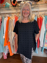Load image into Gallery viewer, Malissa J Bobble Top Black wf2757