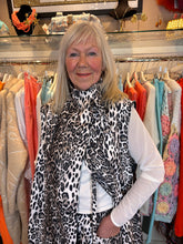 Load image into Gallery viewer, Malissa J Long Leopard Waistcoast wf2765