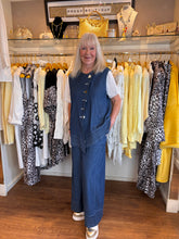 Load image into Gallery viewer, Malissa J Indigo Waistcoat wf2665