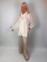Load image into Gallery viewer, Roll Neck Blouse Cream