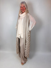 Load image into Gallery viewer, Malissa J Bubble Waistcoat Stone wf2764