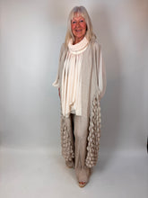 Load image into Gallery viewer, Malissa J Bubble Waistcoat Stone wf2764