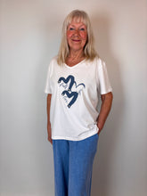 Load image into Gallery viewer, Malissa J Denim Motif T-shirt wf 2811