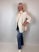 Load image into Gallery viewer, Button Blazer Cream