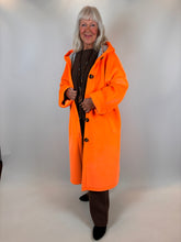 Load image into Gallery viewer, Hooded Sponge Coat Orange