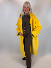 Load image into Gallery viewer, Hooded Sponge Coat Yellow