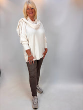 Load image into Gallery viewer, Sparkle Jumper Winter White