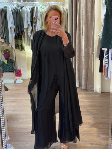 Ella Overcoat Black