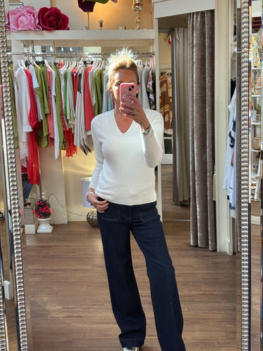 Sadie Knit White