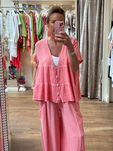 Lily Linen Coral